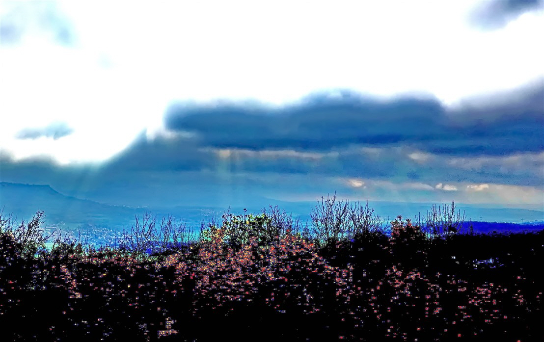 Wolkenstimmung Blick von der Vexierkapelle nach SÃ¼den 