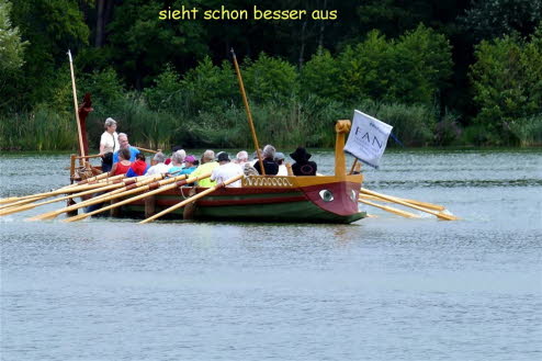 41 Querbeet mit dem Römerboot auf dem Dechsendorfer Weiher 